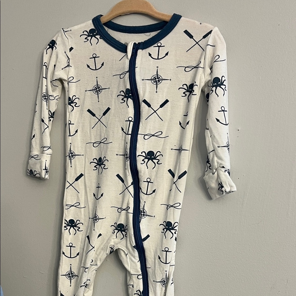 KicKee pants Nautical Themed Kids One Piece 12-18 Mnths